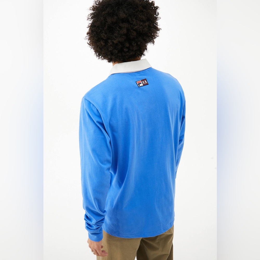 NWT FILA Sonic Blue Damian Rugby Shirt - Picture 4 of 4